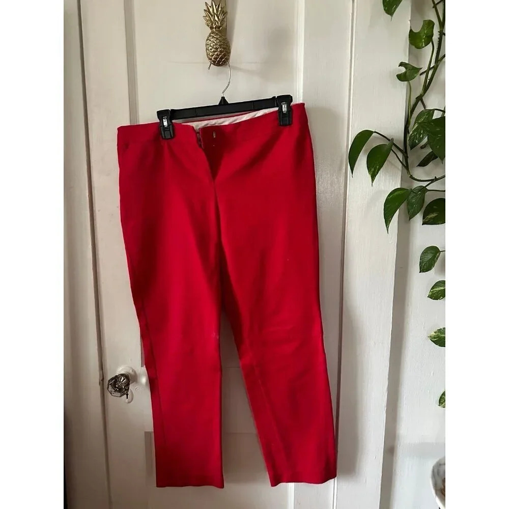 Valerie Bertinelli Women’s size 10 red casual pants